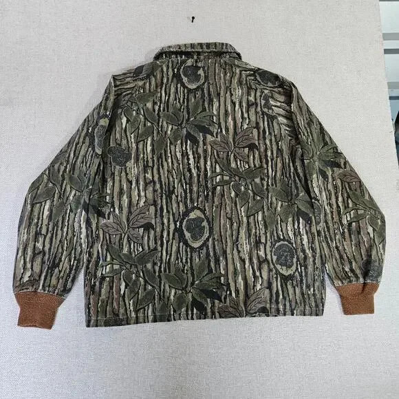 10X Camo Hunting Jacket Mens M 38-40 Full Zip Collared - Picture 2 of 6